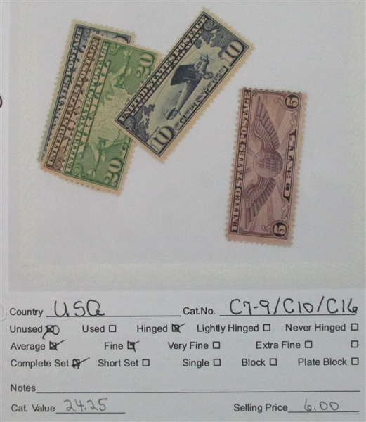 USA Dealer Stock, Mint/Used - High Catalog Value! (Est $1200-1500)