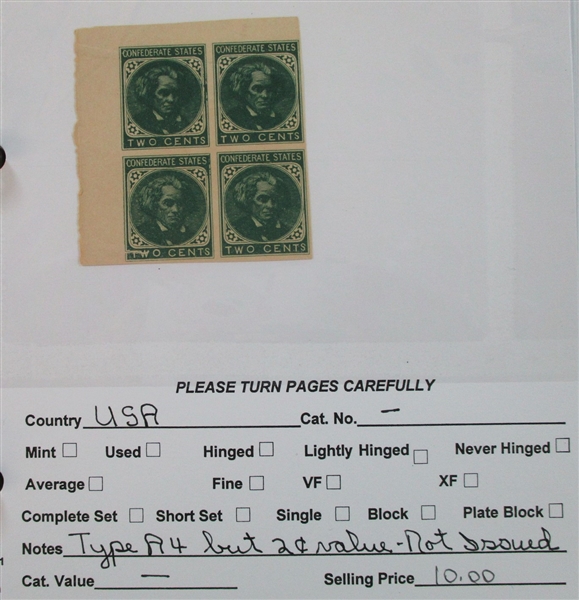 USA Dealer Stock, Mint/Used - High Catalog Value! (Est $1200-1500)