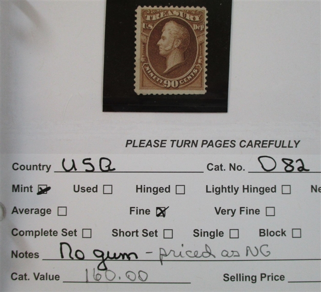 USA Dealer Stock, Mint/Used - High Catalog Value! (Est $1200-1500)