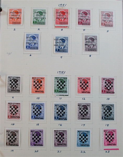 Croatia World War 2 Mint Collection - Highly Complete! (Est $350-450)