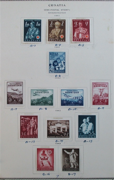Croatia World War 2 Mint Collection - Highly Complete! (Est $350-450)