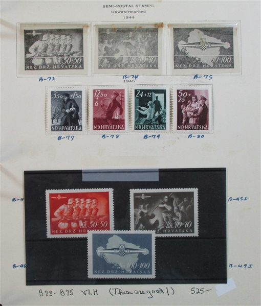 Croatia World War 2 Mint Collection - Highly Complete! (Est $350-450)