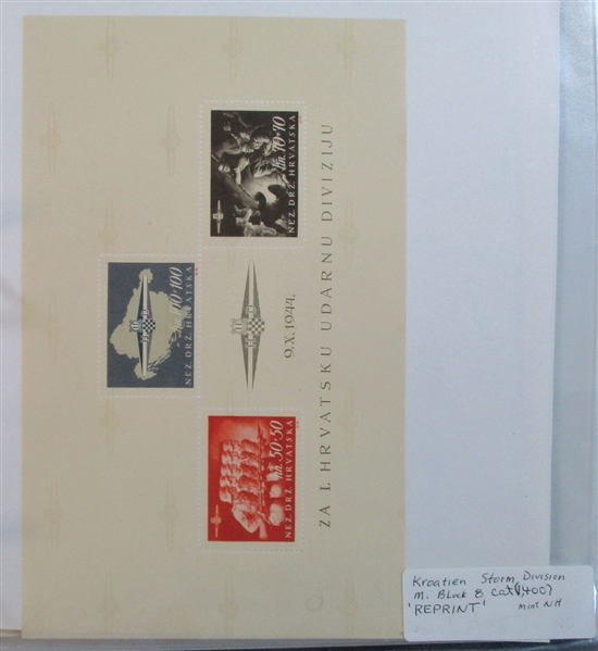 Croatia World War 2 Mint Collection - Highly Complete! (Est $350-450)