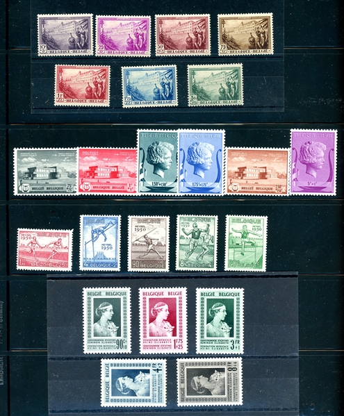 Belgium Better Back of Book Mint Sets, Souvenir Sheet (SCV $1660)