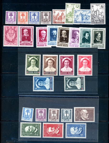 Belgium Better Back of Book Mint Sets, Souvenir Sheet (SCV $1660)
