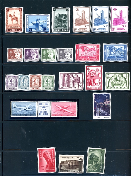 Belgium Better Back of Book Mint Sets, Souvenir Sheet (SCV $1660)