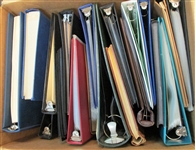 Large Box of Binders, Albums, Stock Pages - OFFICE PICKUP ONLY!