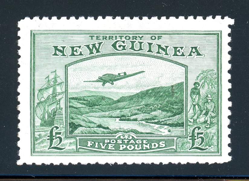 New Guinea Scott C45 MLH, 1935 £5 Airmail, F-VF (SCV $750) 