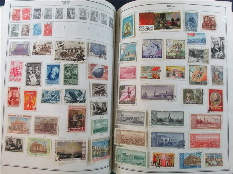 2 Volume Senior Statesman Album - Lots of Stamps! (Est $300-400)