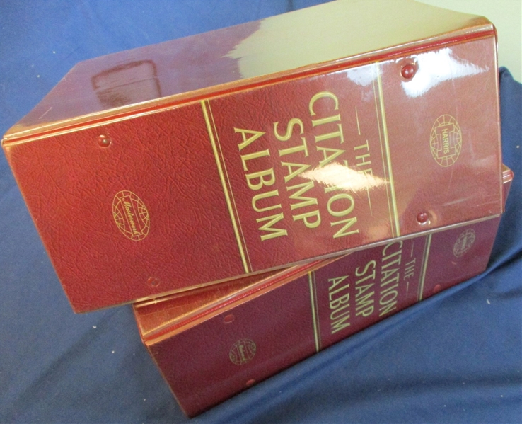 2 Volume Harris Citation Album - Many Stamps! (Est $150-250)