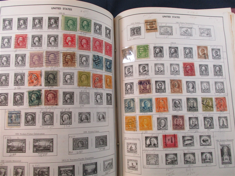 2 Volume Harris Citation Album - Many Stamps! (Est $150-250)