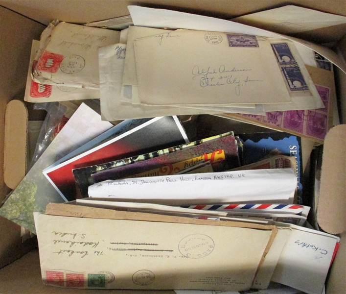 Banker Box of USA and Foreign Covers and Cards (Est $200-300)