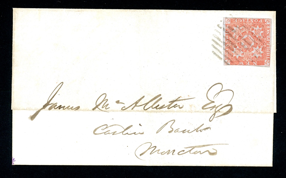 New Brunswick Scott 1 Used on Cover (SCV $900)