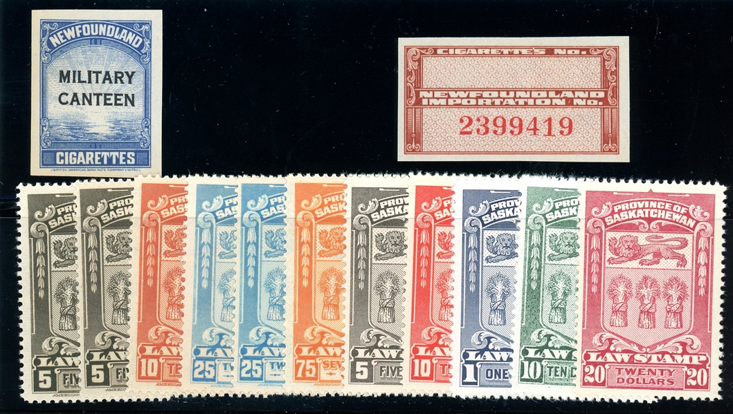 Canada Revenue Group, All Unused (Est $50-100)