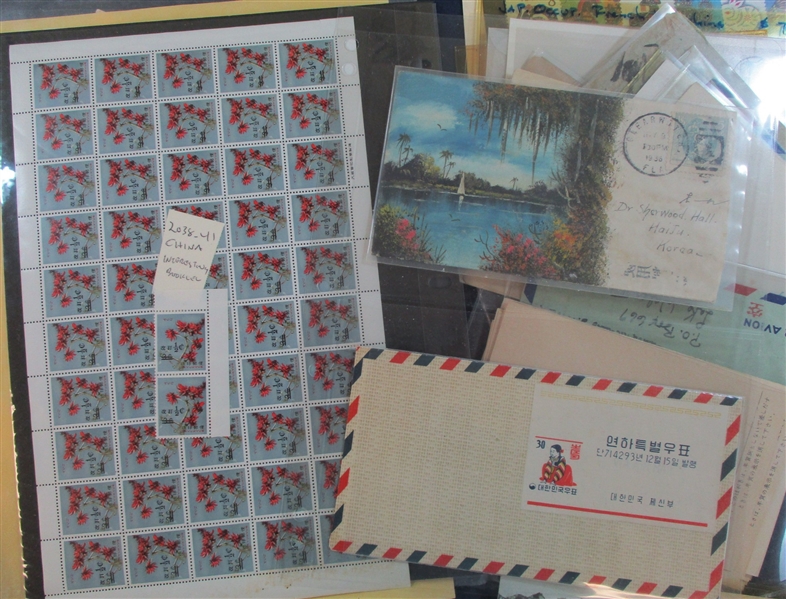 Asia Lot - Covers, Stamps, Documents, Etc (Est $200-300)