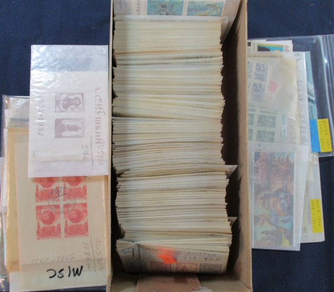 Russia Shoebox with Glassines (Est $400-500)