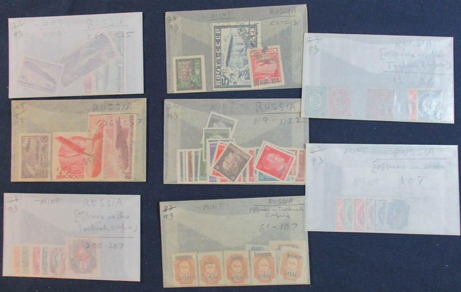 Russia Shoebox with Glassines (Est $400-500)