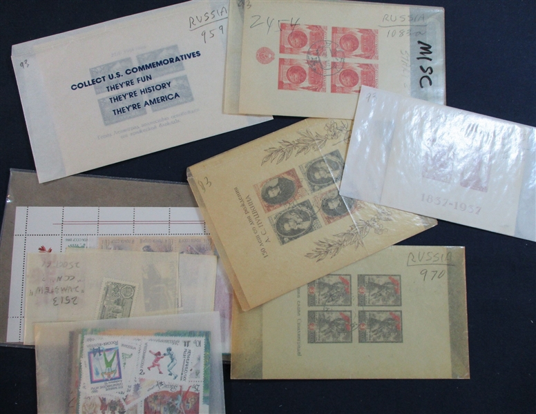 Russia Shoebox with Glassines (Est $400-500)