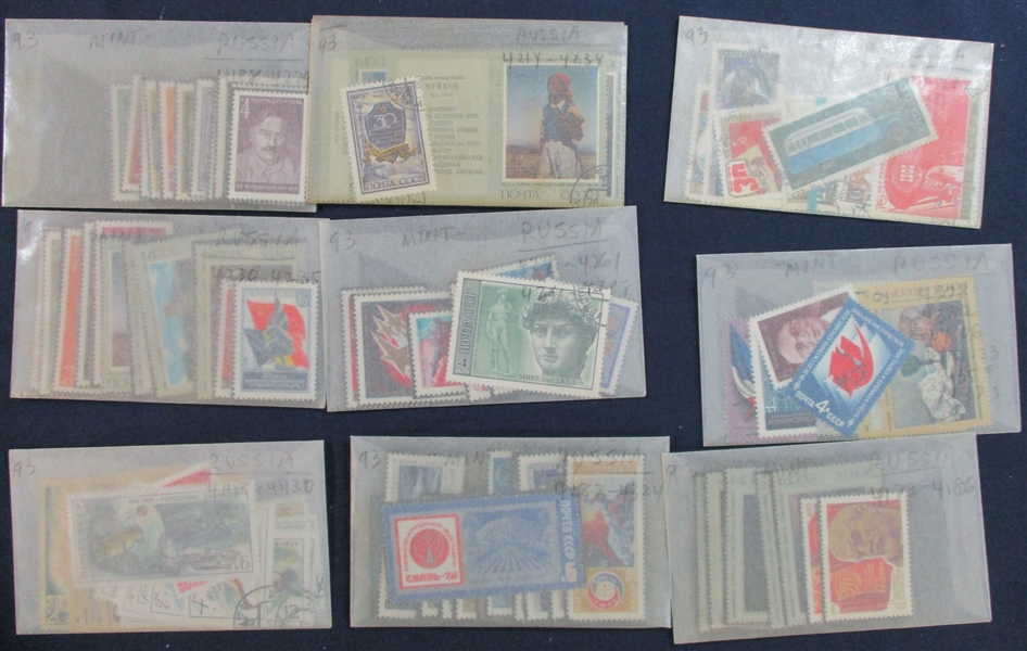 Russia Shoebox with Glassines (Est $400-500)