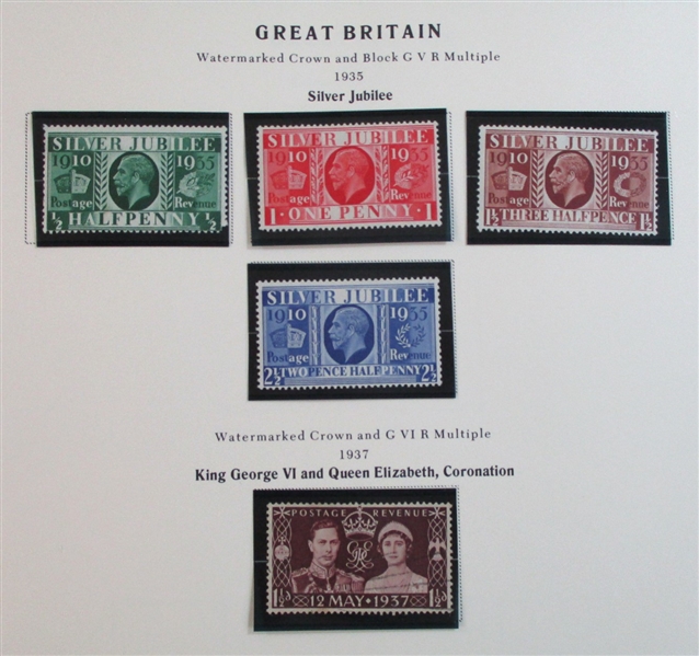 Great Britain 2 Volume Collection in Scott Albums (Est $120-150)