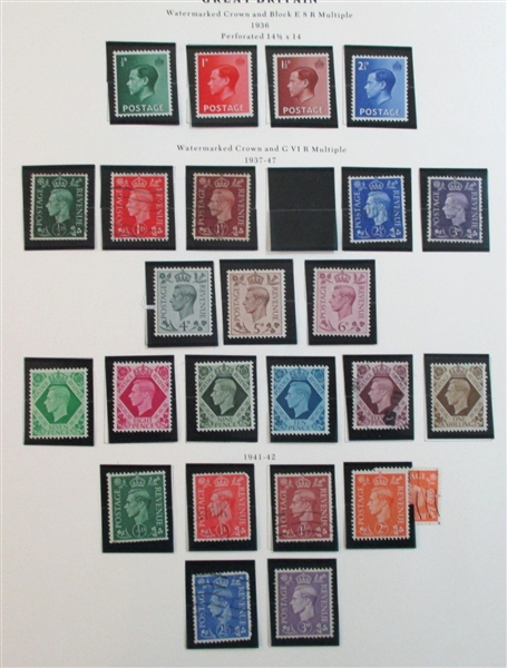 Great Britain 2 Volume Collection in Scott Albums (Est $120-150)