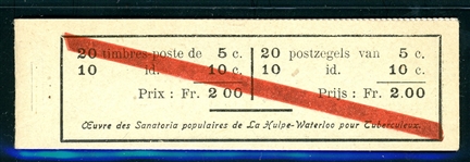 Belgium 1914 Complete Booklet, COB A10b (€160)