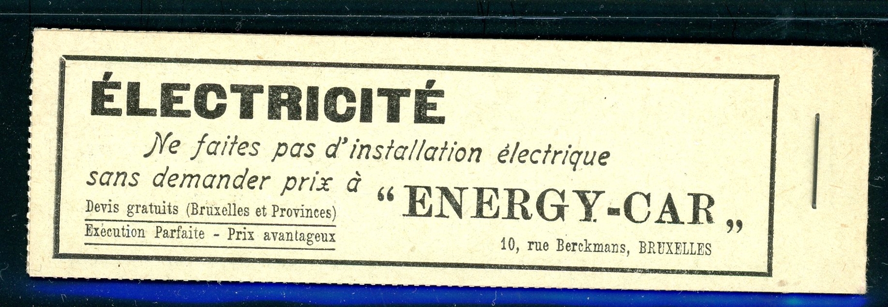 Belgium 1914 Complete Booklet, COB A10b (€160)