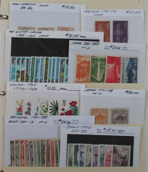 Foreign Accumulation on Dealer Cards #1 - Nice Variety! (Est $500-750)