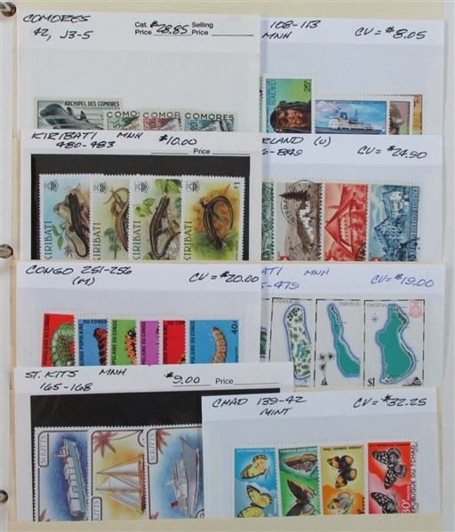 Foreign Accumulation on Dealer Cards #1 - Nice Variety! (Est $500-750)