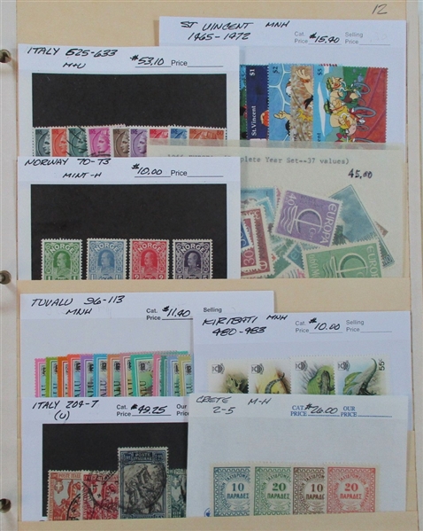 Foreign Accumulation on Dealer Cards #1 - Nice Variety! (Est $500-750)