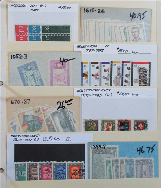 Foreign Accumulation on Dealer Cards #2 - Nice Variety! (Est $500-750)