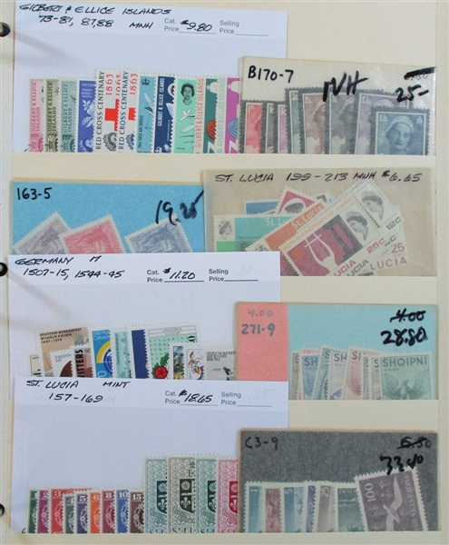 Foreign Accumulation on Dealer Cards #2 - Nice Variety! (Est $500-750)