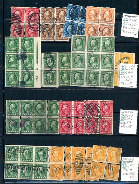 USA Vintage Used Blocks/Multiples (Est $90-120)
