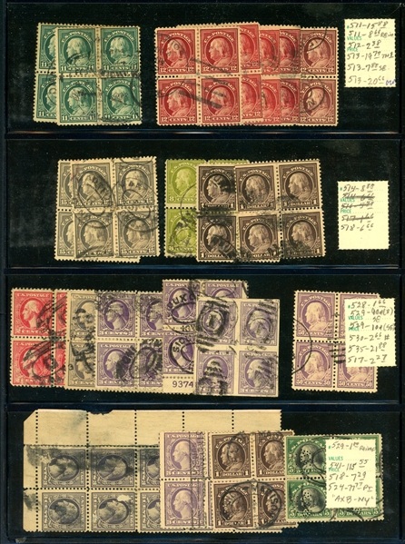 USA Vintage Used Blocks/Multiples (Est $90-120)