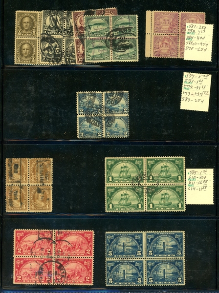 USA Vintage Used Blocks/Multiples (Est $90-120)