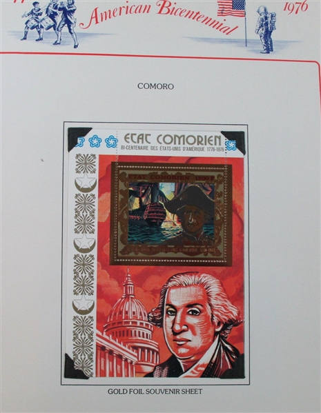 American Bicentennial Mint Collection in Herrick Album (Est $200-250)