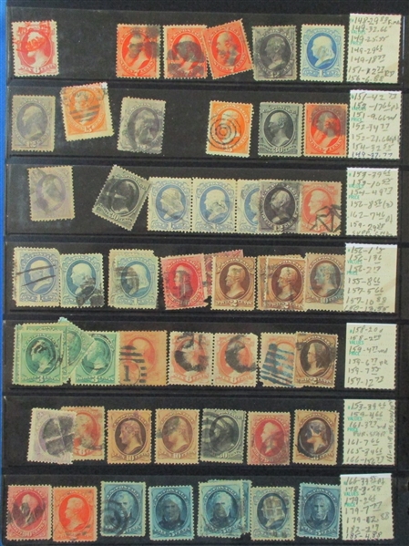 USA Mostly Used Hoard, High Catalog Value!  (Est $750-1000)