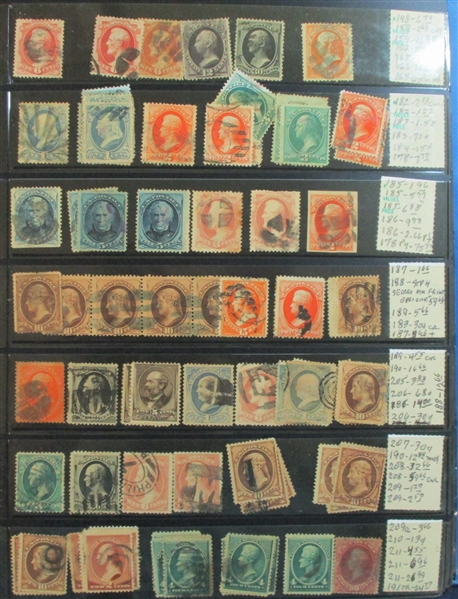 USA Mostly Used Hoard, High Catalog Value!  (Est $750-1000)
