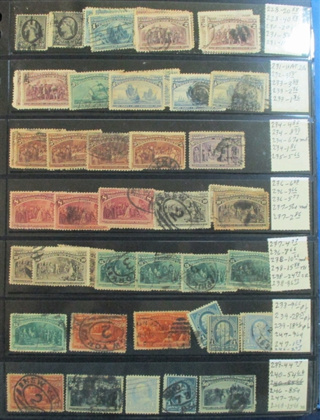 USA Mostly Used Hoard, High Catalog Value!  (Est $750-1000)