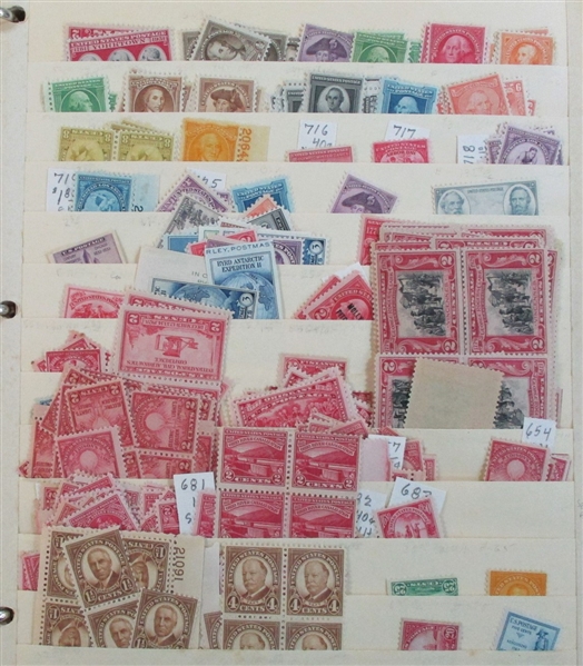 USA Massive Mint Accumulation on Stockpages to 1930's (Est $500-600)