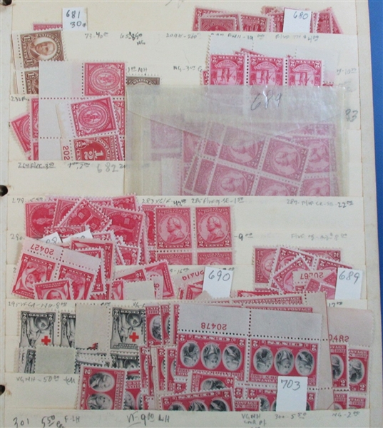 USA Massive Mint Accumulation on Stockpages to 1930's (Est $500-600)