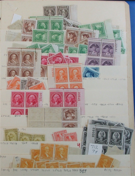 USA Massive Mint Accumulation on Stockpages to 1930's (Est $500-600)