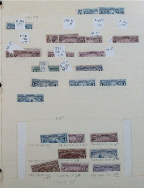 USA Massive Mint Accumulation on Stockpages to 1930's (Est $500-600)