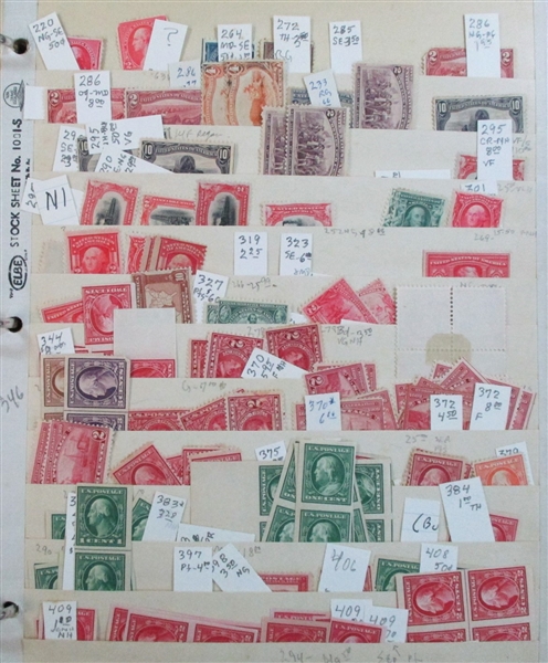 USA Massive Mint Accumulation on Stockpages to 1930's (Est $500-600)