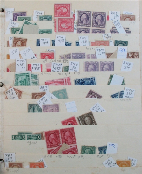 USA Massive Mint Accumulation on Stockpages to 1930's (Est $500-600)