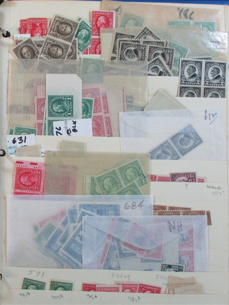 USA Massive Mint Accumulation on Stockpages to 1930's (Est $500-600)