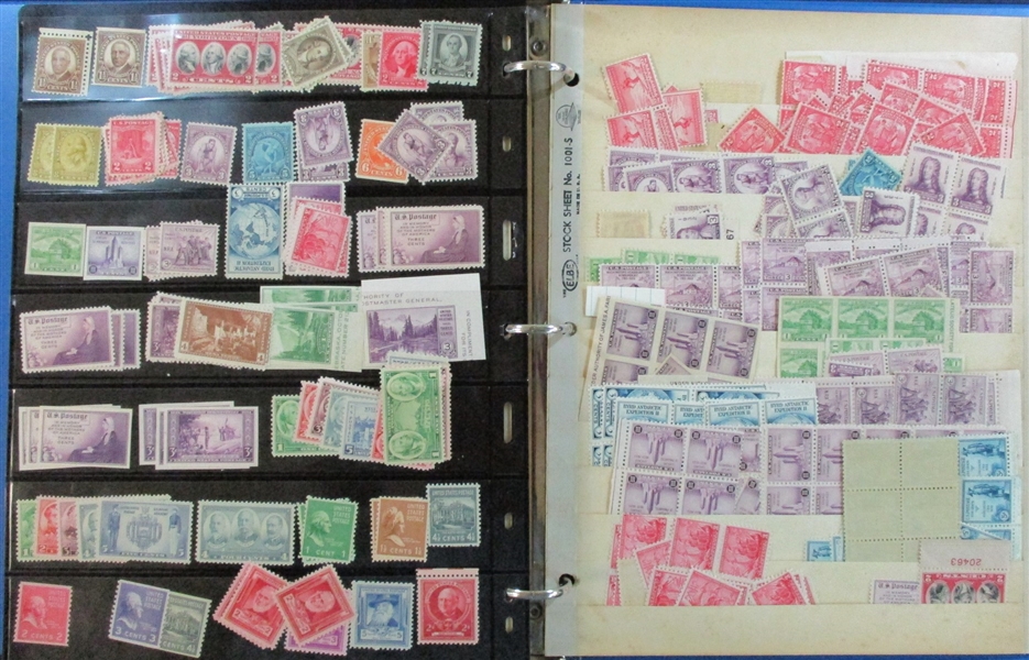 USA Massive Mint Accumulation on Stockpages to 1930's (Est $500-600)