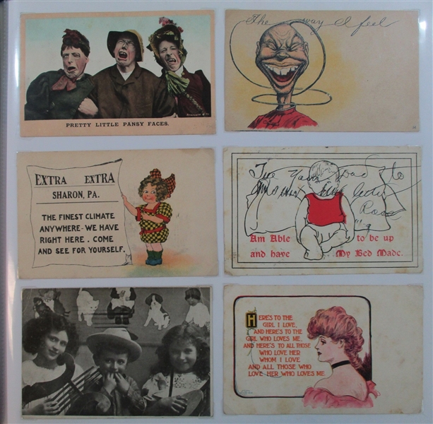 Postcards in Album, About 300 (Est $100-150)