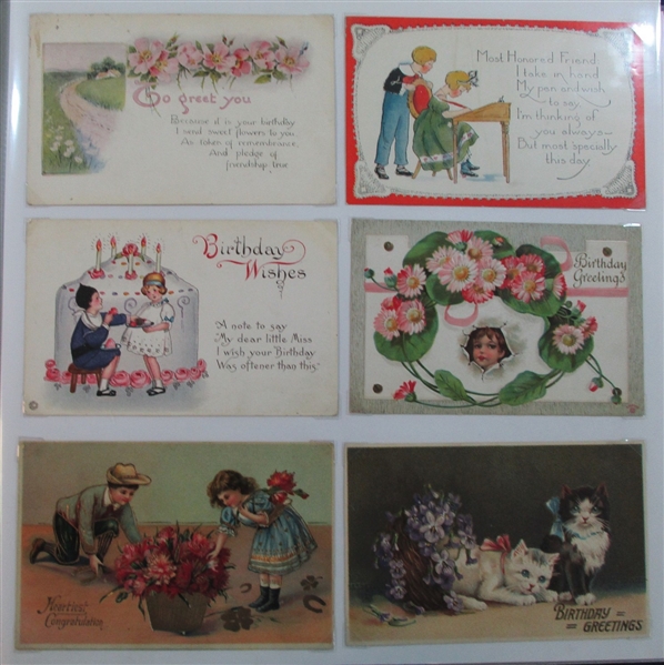 Postcards in Album, About 300 (Est $100-150)