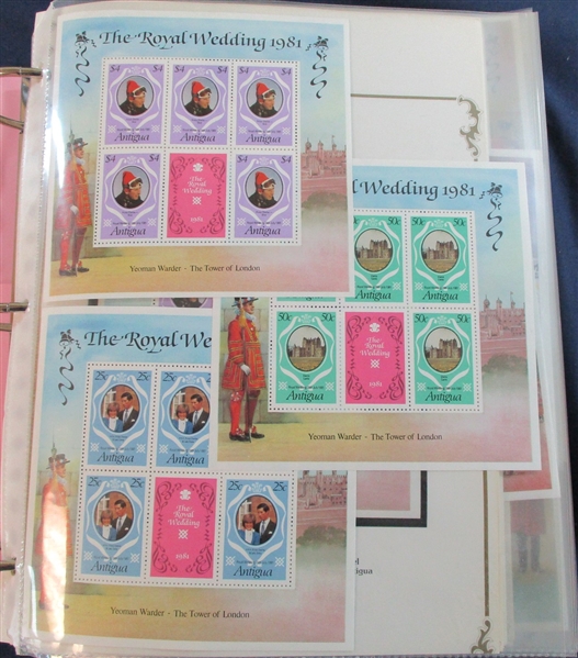 Large 1981 Royal Wedding Mint Collection (Est $500-600)
